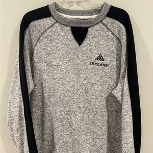 Mens Pullover Sweater Ireland Speelout Gray XL